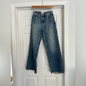 Free people high rise baggy wide leg jean